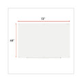 Frameless Glass Marker Board, 72" X 48", White