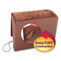 Tuff Expanding Files, 12 Sections, 1/12-cut Tab, Letter Size, Redrope