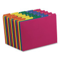 Poly Top Tab File Guides, 1/5-cut Top Tab, A To Z, 8.5 X 11, Assorted Colors, 25/set