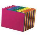 Poly Top Tab File Guides, 1/5-cut Top Tab, A To Z, 8.5 X 11, Assorted Colors, 25/set