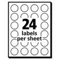 Printable Self-adhesive Removable Color-coding Labels, 0.75" Dia., Assorted Colors, 24/sheet, 42 Sheets/pack, (5472)