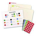 Handwrite Only Self-adhesive Removable Round Color-coding Labels, 0.75" Dia., Black, 28/sheet, 36 Sheets/pack, (5459)