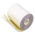 Impact Printing Carbonless Paper Rolls, 3" X 90 Ft, White/canary, 50/carton - VISICX90770470