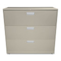 Brigade 600 Series Lateral File, 3 Legal/letter-size File Drawers, Putty, 42" X 18" X 39.13"