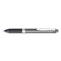 Oh! Gel Pen, Retractable, Medium 0.7 Mm, Black Ink, Black Barrel, Dozen
