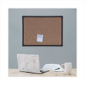 Tech Cork Board, 24 X 18, Cork, Black Frame