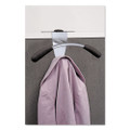 Hanger Shaped Partition Coat Hook, Silver/black, 15 X 4 1/2 X 7 7/8 Hanger Shaped Partition Coat Hook, Silver/black, 15 X 4 1/2 X 7 7/8