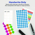 Handwrite Only Self-adhesive Removable Round Color-coding Labels, 0.25" Dia., Assorted, 192/sheet, 4 Sheets/pack, (5795)