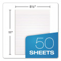 Glue Top Pads, Narrow Rule, 50 White 8.5 X 11 Sheets, Dozen