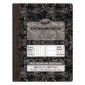 Composition Book, Wide/legal Rule, Black Cover, 9.75 X 7.5, 100 Sheets