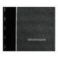 Hardcover Visitor Register Book, Black Cover, 9.78 X 8.5 Sheets, 128 Sheets/book