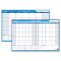 30/60-day Undated Horizontal Erasable Wall Planner, 36 X 24, White/blue Sheets, Undated 30/60-day Undated Horizontal Erasable Wall Planner, 36 X 24, White/blue Sheets, Undated