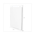 Classic Image Wall-mount Sign Holder, Portrait, 8 1/2 X 11, Clear