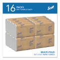 Essential Multi-fold Towels, Absorbency Pockets, 9.2 X 9.4, White, 250/pack, 16 Packs/carton