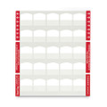 Laser Printable Index Tabs, 1/5-cut Tabs, White, 1.13" Wide, 100/pack