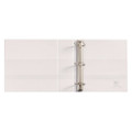Heavy-duty Non Stick View Binder With Durahinge And Slant Rings, 3 Rings, 3" Capacity, 11 X 8.5, White, (5604)