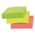 Self-stick Notes, 1.5" X 2", Assorted Neon Colors, 100 Sheets/pad, 12 Pads/pack