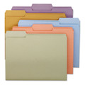 Colored File Folders, 1/3-cut Tabs: Assorted, Letter Size, 0.75" Expansion, Assorted Colors, 100/box