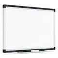 Pinit Magnetic Dry Erase Board, 24 X 18, White