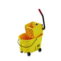 Wavebrake 2.0 Bucket/wringer Combos, Side-press, 26 Qt, Plastic, Yellow