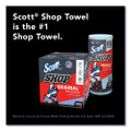 Shop Towels, Standard Roll, 1-ply, 10.4 X 11, Blue, 55/roll, 12 Rolls/carton