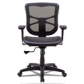 Alera Elusion Series Mesh Mid-back Swivel/tilt Chair, Supports Up To 275 Lb, 17.9" To 21.6" Seat Height, Black