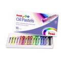 Oil Pastel Set With Carrying Case, 16 Assorted Colors, 0.38" Dia X 2.38", 16/pack