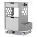 Mobile Storage Cart, 28w X 20d X 33.5h, White, 150-lb Capacity Mobile Storage Cart, 28w X 20d X 33.5h, White, 150-lb Capacity