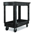 Service/utility Cart, Two-shelf, 34.13w X 17.38d X 32.38h, Black