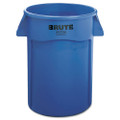 Brute Vented Trash Receptacle, Round, 44 Gal, Blue Brute Vented Trash Receptacle, Round, 44 Gal, Blue