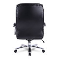 Alera Maxxis Series Big/tall Bonded Leather Chair, Supports 500 Lb, 21.42" To 25" Seat Height, Black Seat/back, Chrome Base