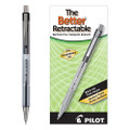 Better Ballpoint Pen, Retractable, Medium 1 Mm, Black Ink, Smoke Barrel, Dozen