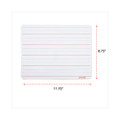 Lap/learning Dry-erase Board, Lined, 11 3/4" X 8 3/4", White, 6/pack
