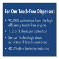 Fit Universal Touch Free Dispenser, 1 L, 4 X 5.4 X 11.2, Slate, 3/carton
