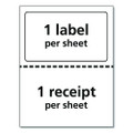Shipping Labels With Paper Receipt Bulk Pack, Inkjet/laser Printers, 5.06 X 7.63, White, 100/box