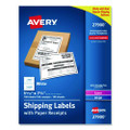 Shipping Labels With Paper Receipt Bulk Pack, Inkjet/laser Printers, 5.06 X 7.63, White, 100/box