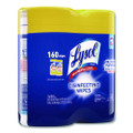 Disinfecting Wipes, 7 X 7.25, Lemon And Lime Blossom, 80 Wipes/canister, 2 Canisters/pack, 3 Packs/carton