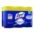 Disinfecting Wipes, 7 X 7.25, Lemon And Lime Blossom, 80 Wipes/canister, 3 Canisters/pack, 2 Packs/carton