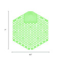 Wave 3d Urinal Deodorizer Screen, Cucumber Melon Scent, Green, 10/box