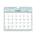 Rue Du Flore Wall Calendar, Rue Du Flore Artwork, 11 X 8.75, White/jade/lavender Sheets, 12-month (jan To Dec): 2022