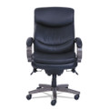 Woodbury High-back Executive Chair, Supports Up To 300 Lb, 20.25" To 23.25" Seat Height, Black Seat/back, Weathered Gray Base