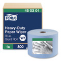 Heavy-duty Paper Wiper, 11.1" X 800 Ft, Blue