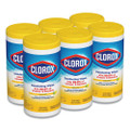 Disinfecting Wipes, 7 X 7.75, Crisp Lemon, 75/canister, 6 Canisters/carton