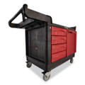 Trademaster Cart, 750-lb Capacity, One-shelf, 26.25w X 49d X 38h, Black