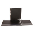 Economy Non-view Binder With Round Rings, 3 Rings, 3" Capacity, 11 X 8.5, Black, (3602)