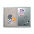 Combo Bulletin Board, Bulletin/dry Erase, 24x18, Gray Frame