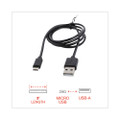 Usb To Micro Usb Cable, 3ft, Black