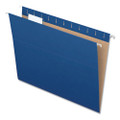 Colored Hanging Folders, Letter Size, 1/5-cut Tab, Navy, 25/box
