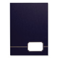 Monogram Series Business Portfolio, Cover Stock, 0.5" Capacity, 11 X 8.5, Blue With Embossed Gold Foil Accents, 4/pack