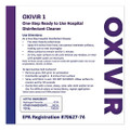 Oxivir 1 Wipes, 7 X 8, 60/canister, 12/carton